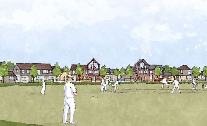 A cricket green will be included as part of the huge development. Picture: Ptarmigan Land and Places for People