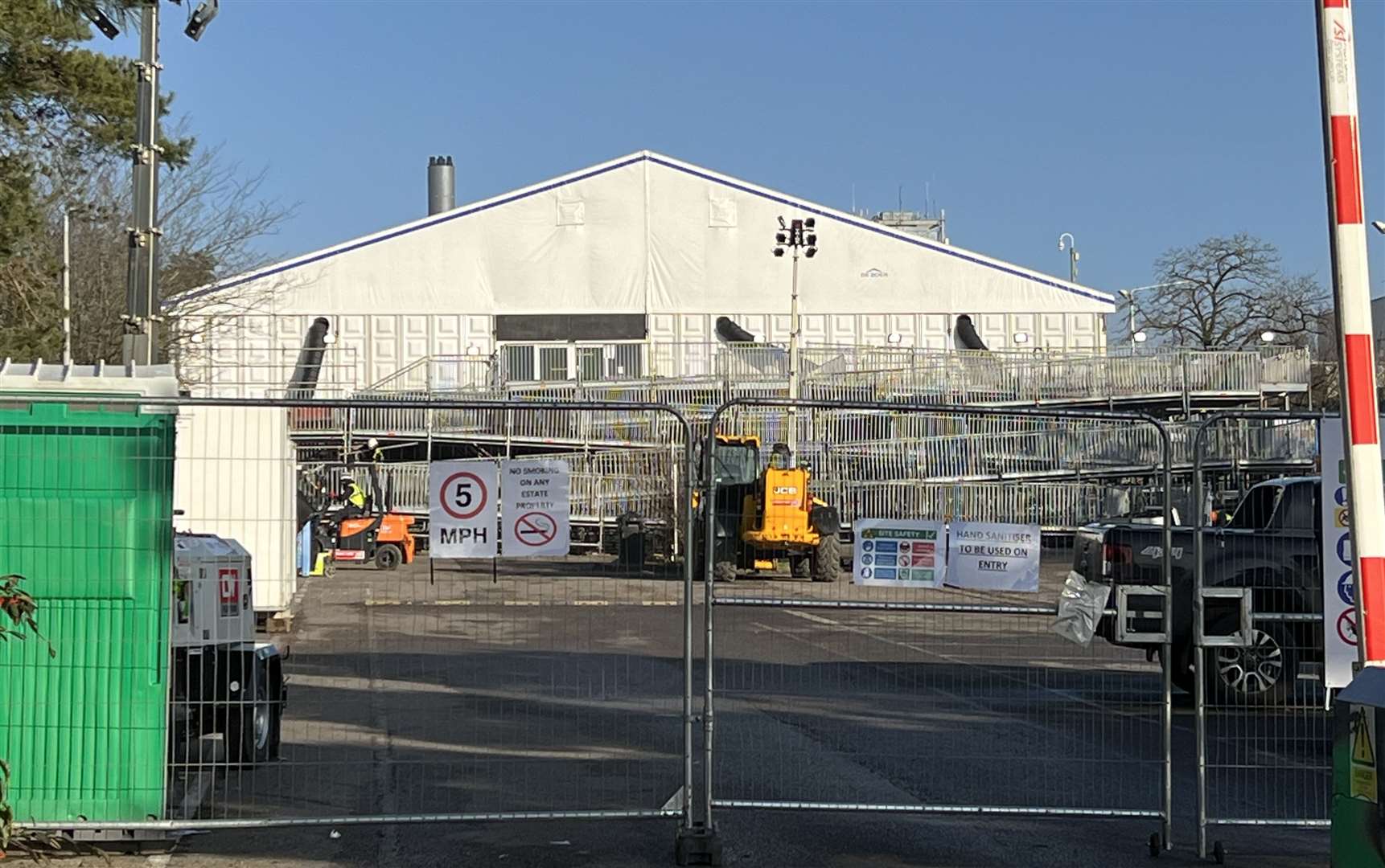 The facility is costing about £3.7 million and has been built on the hospital's main car park. Picture: Barry Goodwin