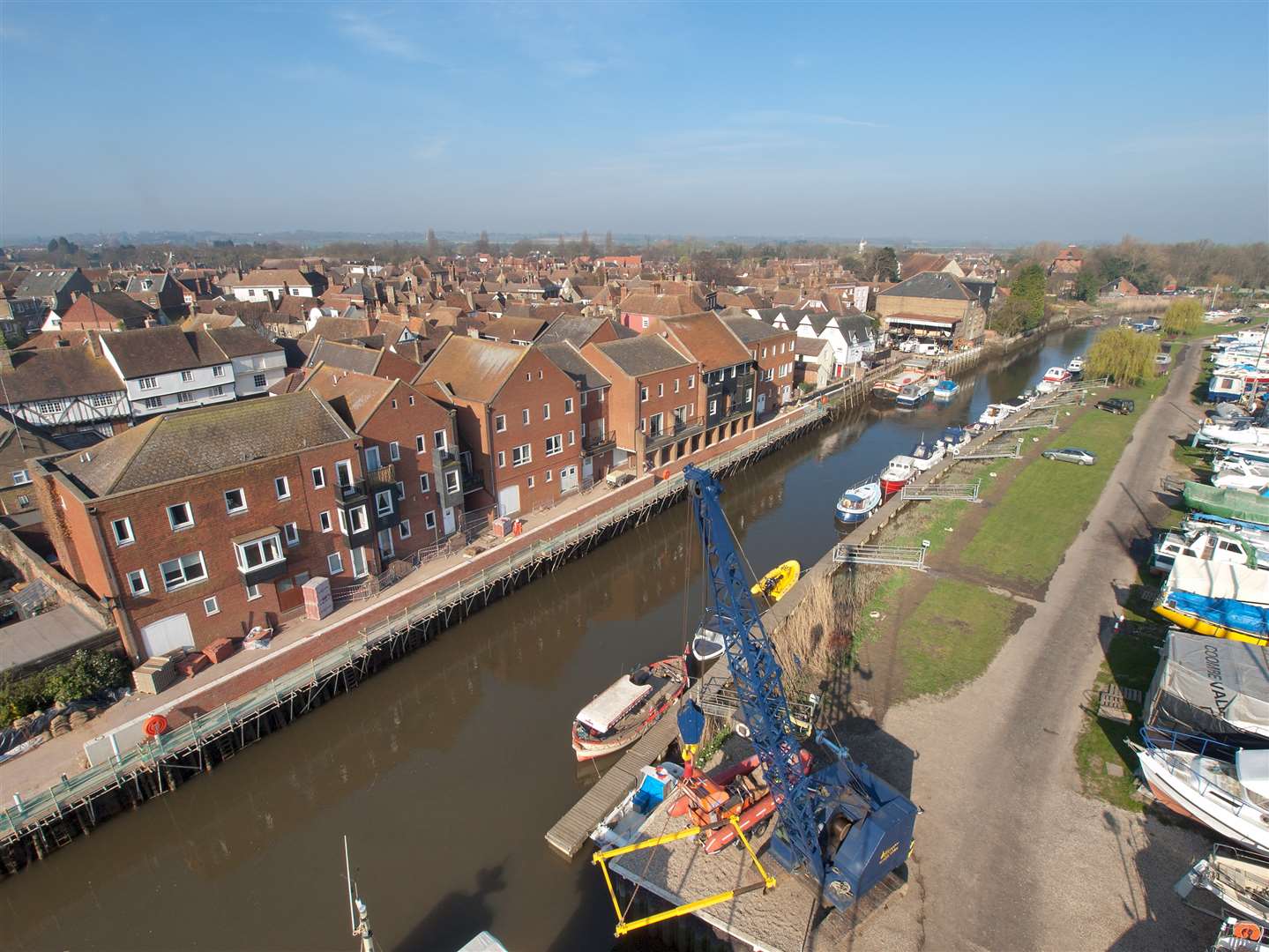 On-going works behind Aynsley Court