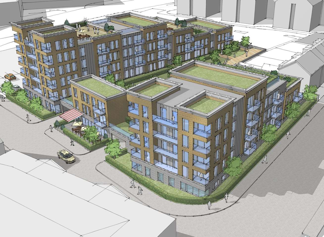 What a development could look like if a developer applies for full planning permission for their specific scheme.