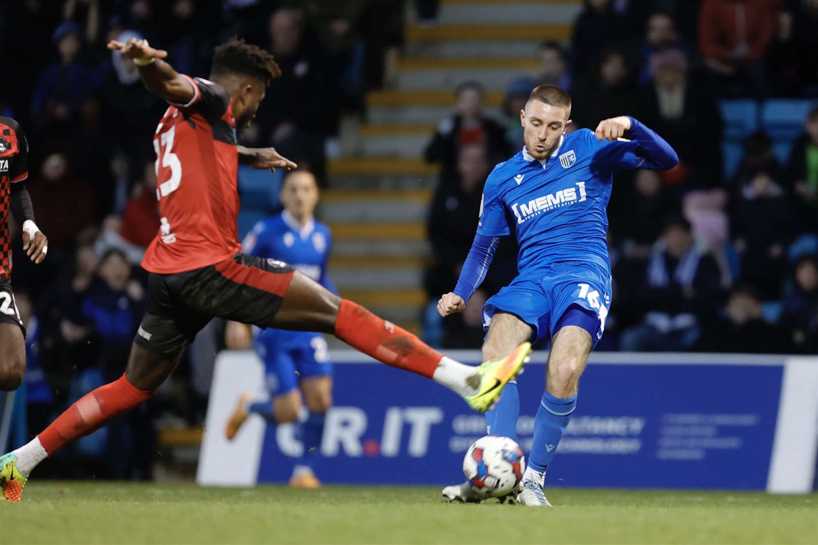 Dom Jefferies takes aim and puts the Gills 2-0 ahead (61848940)