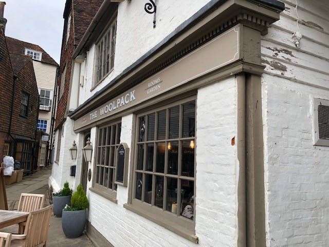 The Woolpack, known to locals as The Woolly, is a 15th century inn on the High Street in Tenterden