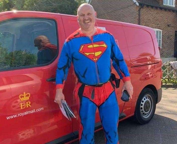 Gary Weller's first fancy dress costume was his Superman onesie