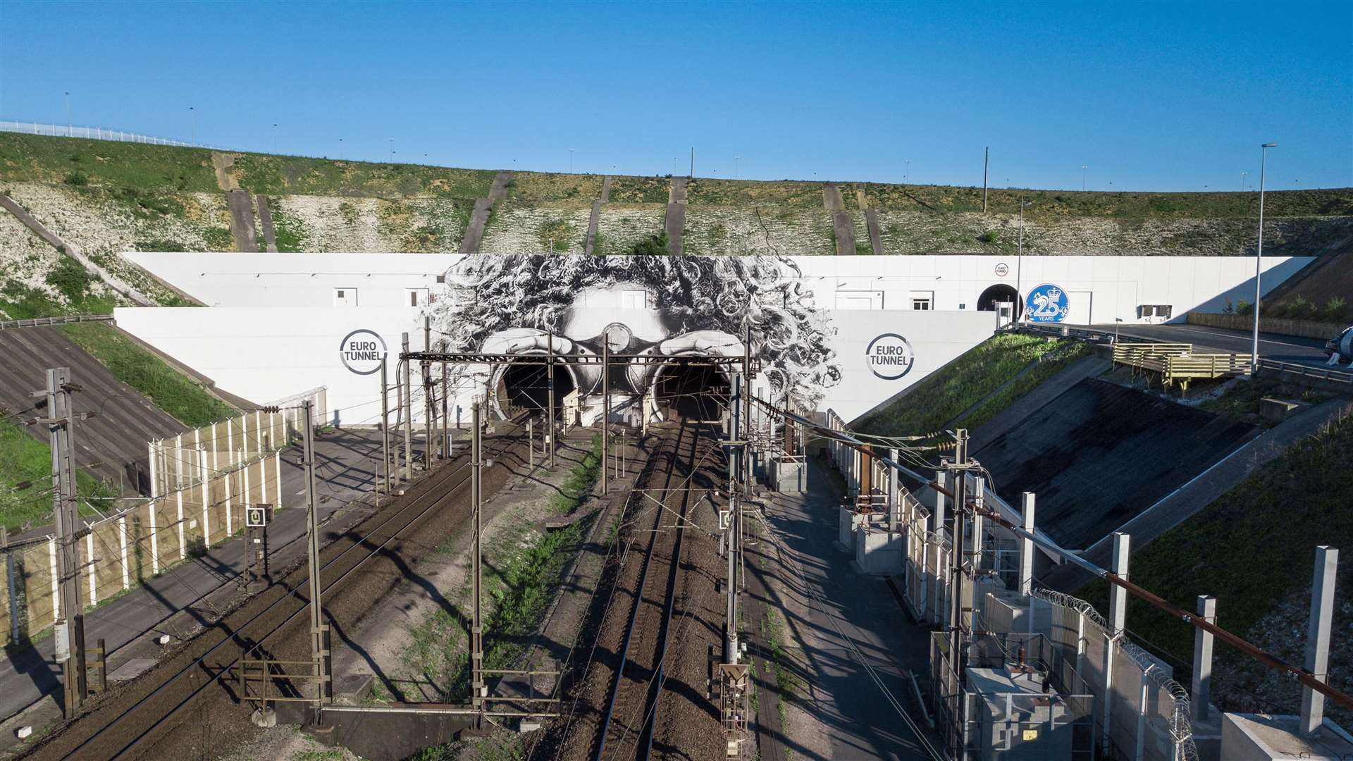 The cabling uses the Channel Tunnel, with ElecLink owned by its operators GetLink