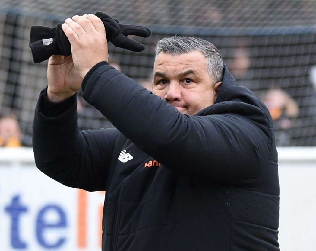 Maidstone United manager Hakan Hayrettin has signed Johl Powell on loan from Charlton. Picture: Steve Terrell