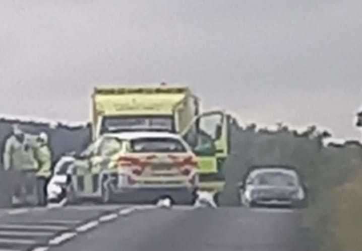 Police were called out to Bullockstone Road, which passes over the Thanet Way, this morning