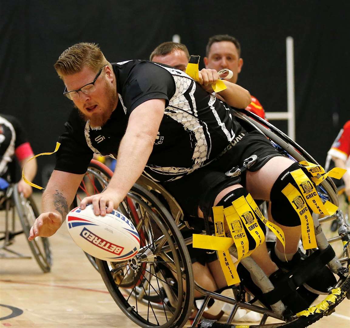 Gravesend Dynamite's Michael Grant in action. Picture: Ed Sykes/SWpix.com