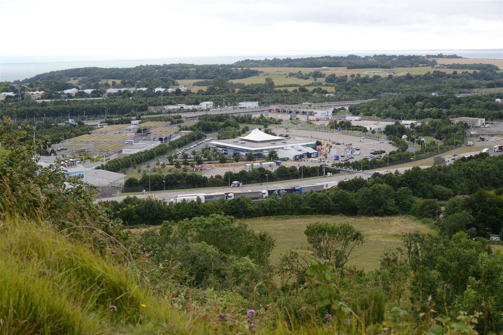 Eurotunnel terminal in Cheriton