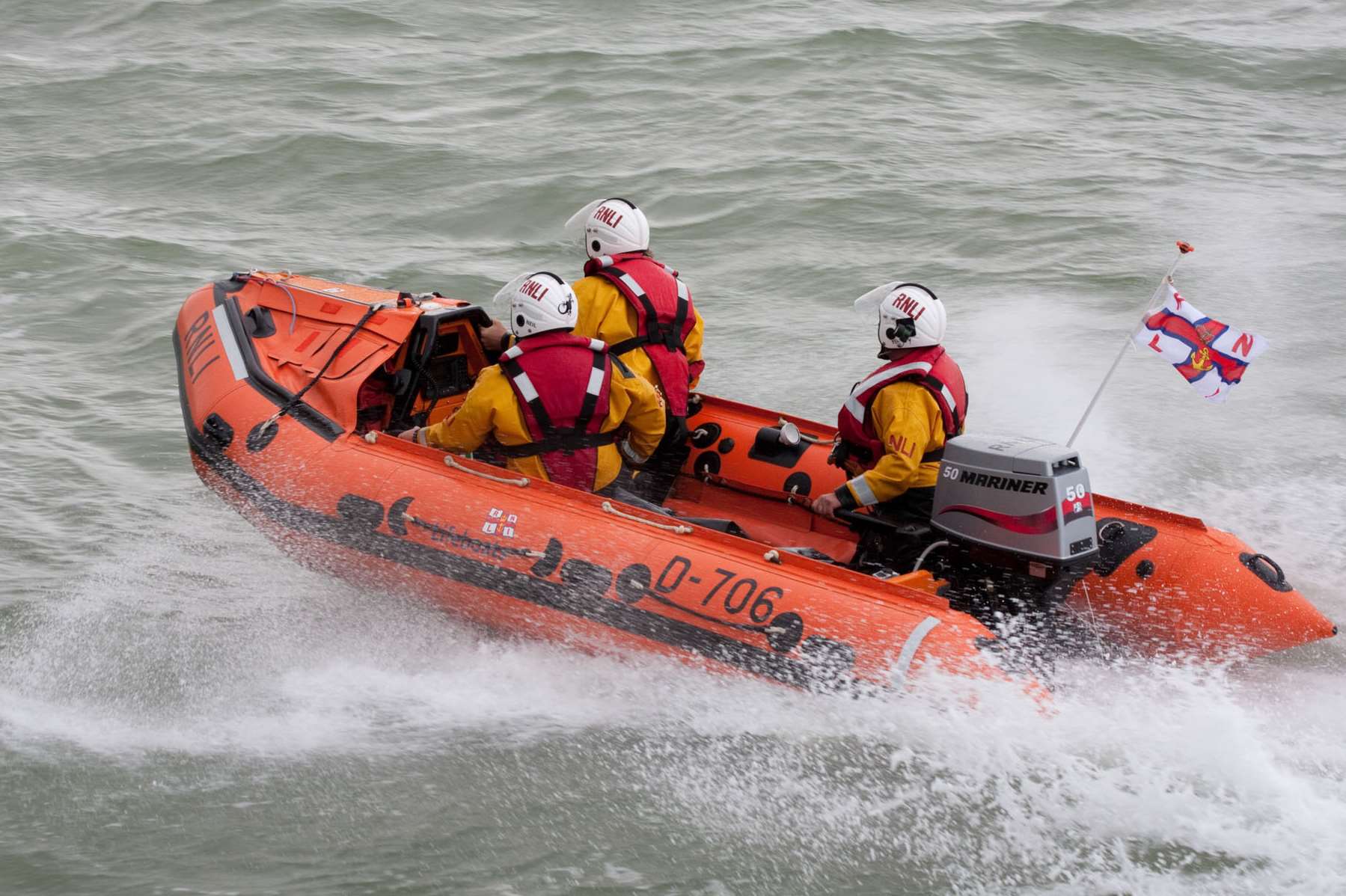 The lifeboat was launched