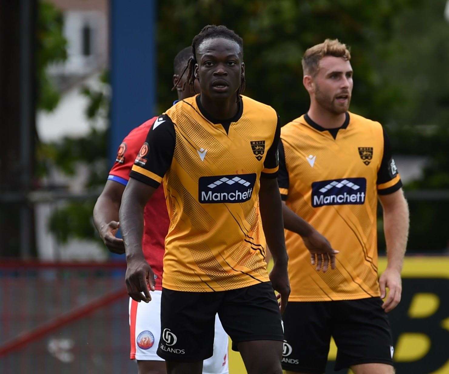 Josh Fawole made his first Maidstone start at Aldershot Picture: Steve Terrell