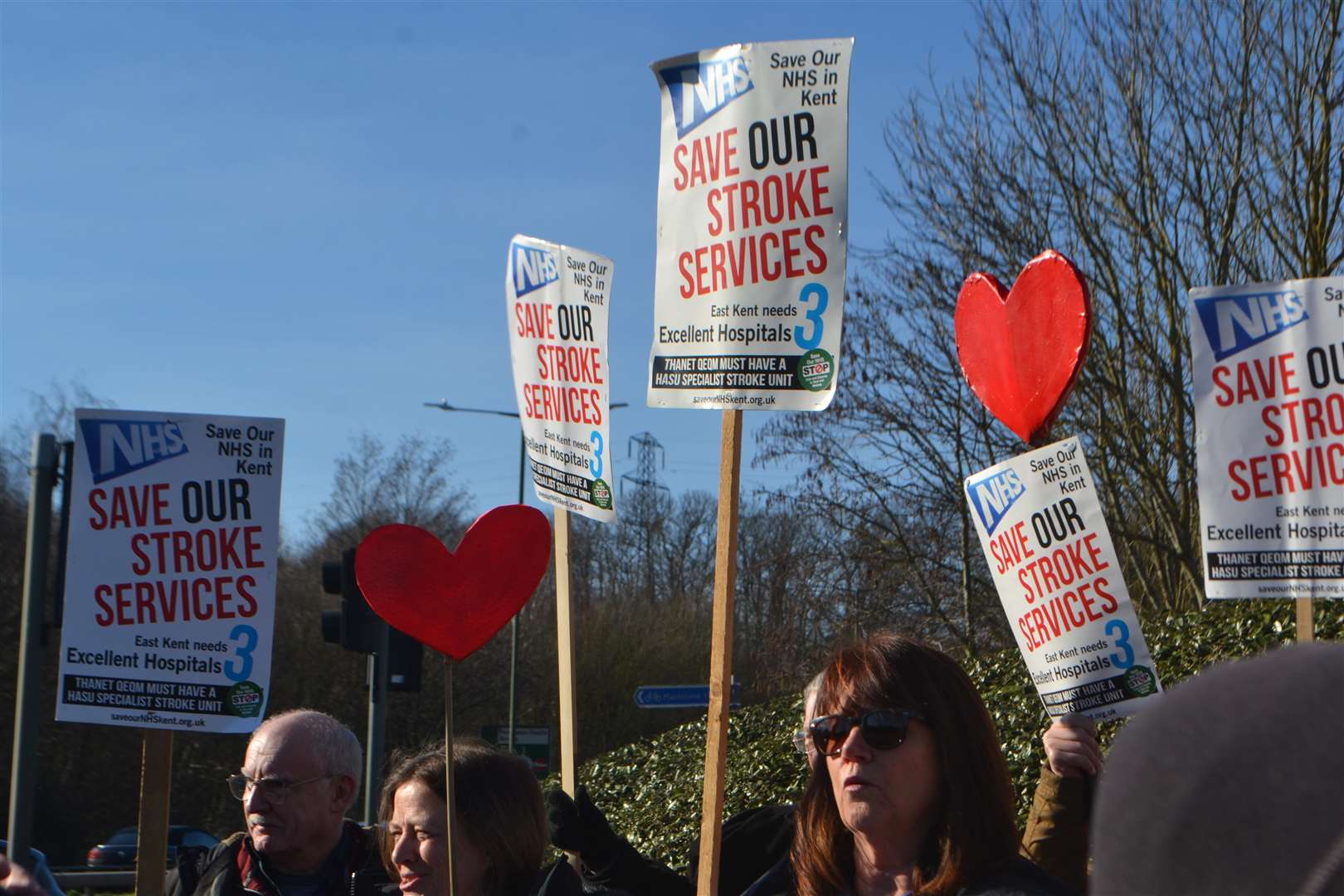 Protestors at the Hilton Hotel in Maidstone (7185354)