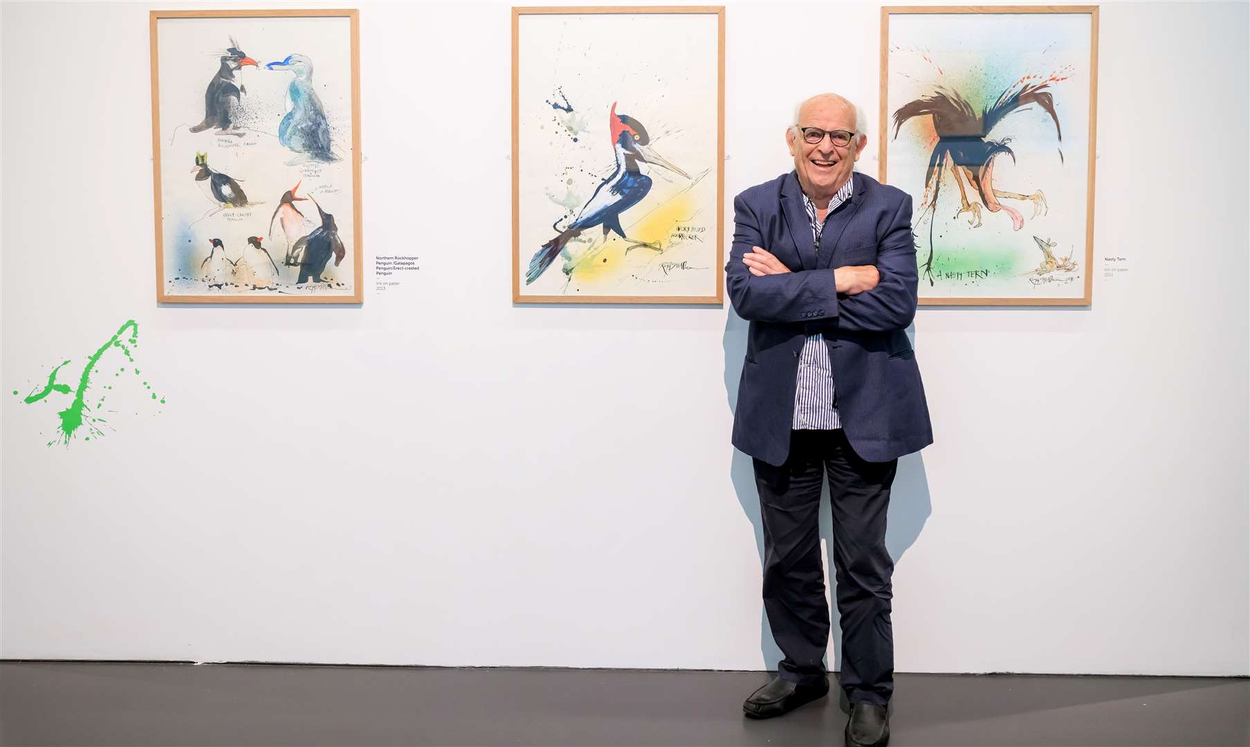 Ralph Steadman’s new exhibition, INKling, has opened at the Historic Dockyard Chatham. Picture: Oliver Dixon Photography