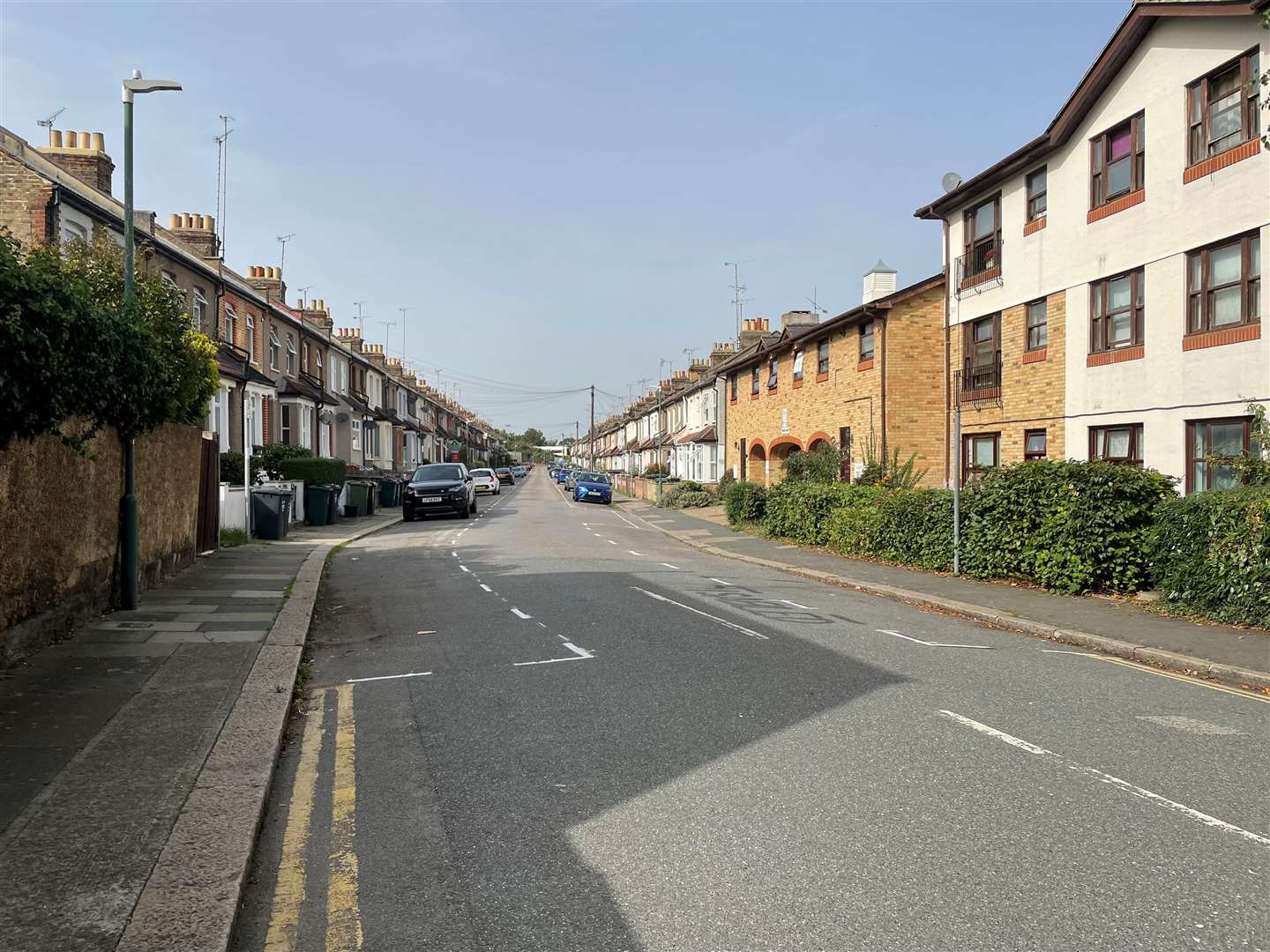 The new scheme is being installed to stop people parking in the street who do not live there