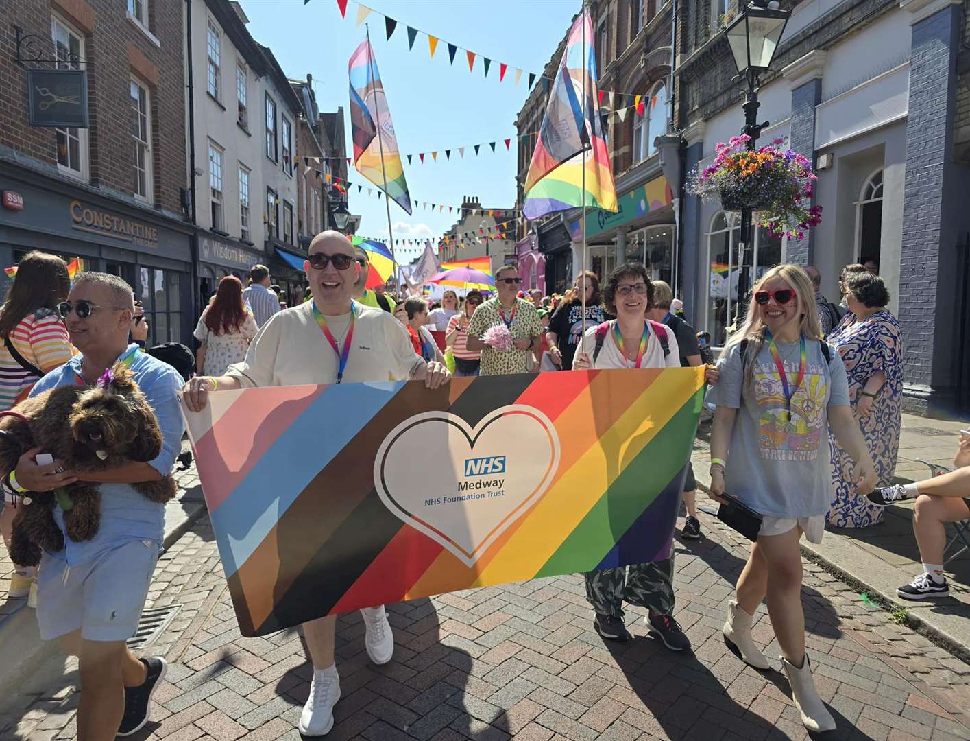 Hospital staff joined the parade for the second year. Picture: Medway NHS Foundation Trust