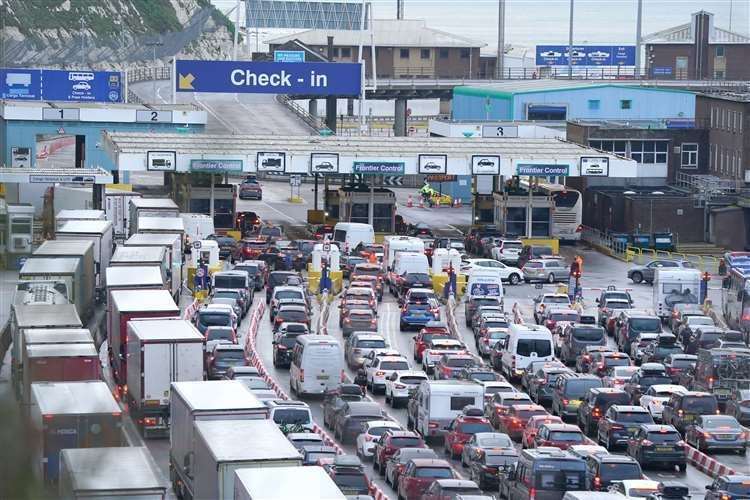 Traffic at the Port of Dover last weekend. Picture: Gareth Fuller/PA