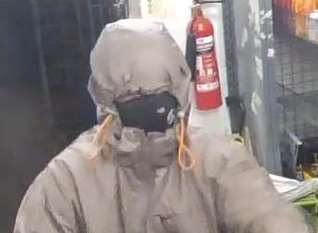 Police want to speak to this man in connection with a robbery. Picture: Kent police