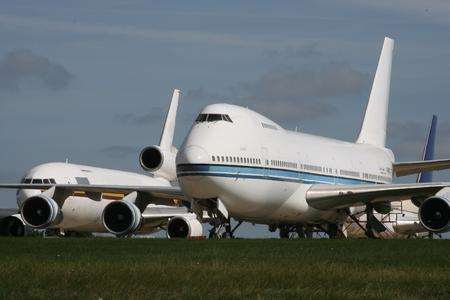 Planes at Manston Airport