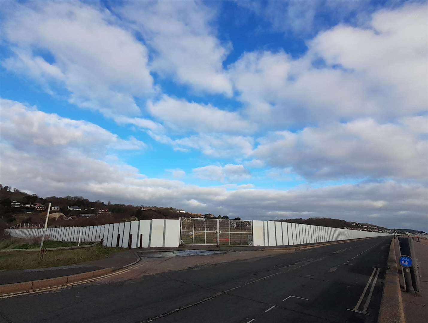 The hoarding at Princes Parade are being removed next month