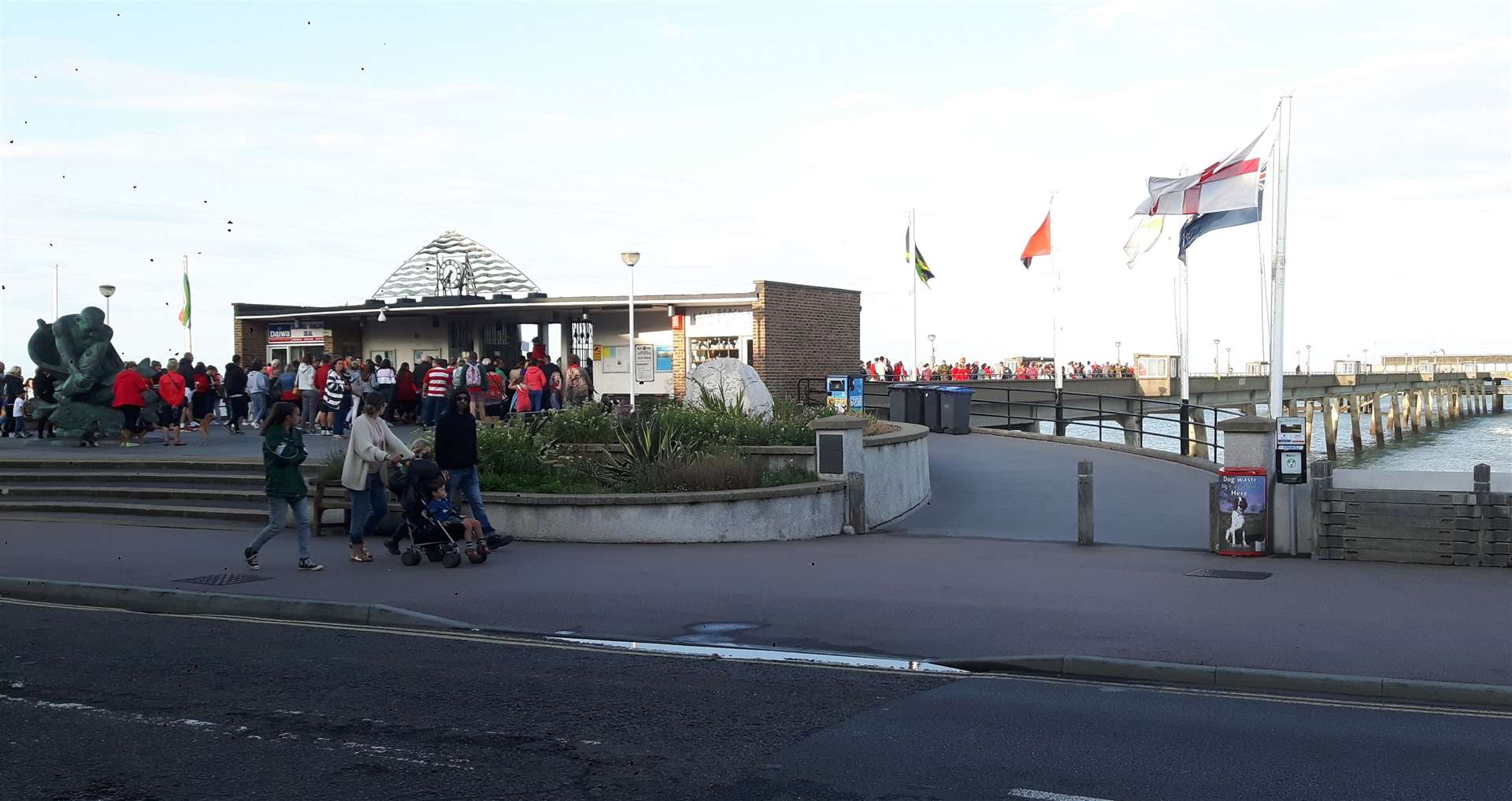 People in Deal at the vigil which started at 6.30pm.