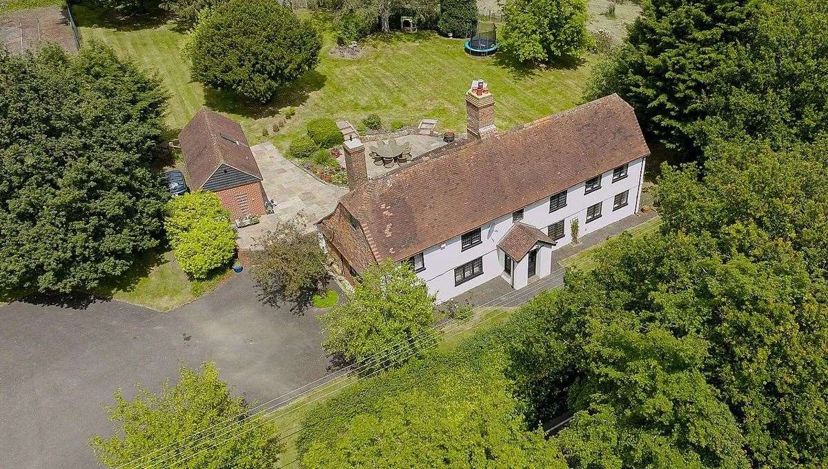 This £1.19 million property is set in the rural location of Golford, near Cranbrook. Picture: Warner Gray