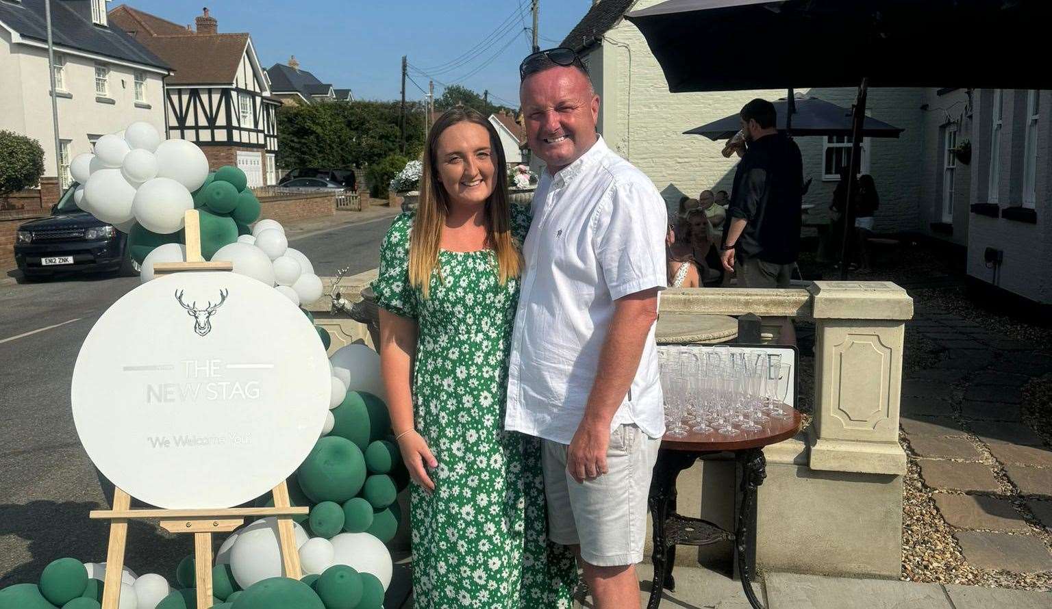 Father and daughter Patrick McKenna and Jessica Pinder have taken on The New Stag in Monkton. Picture: Jessica Pinder