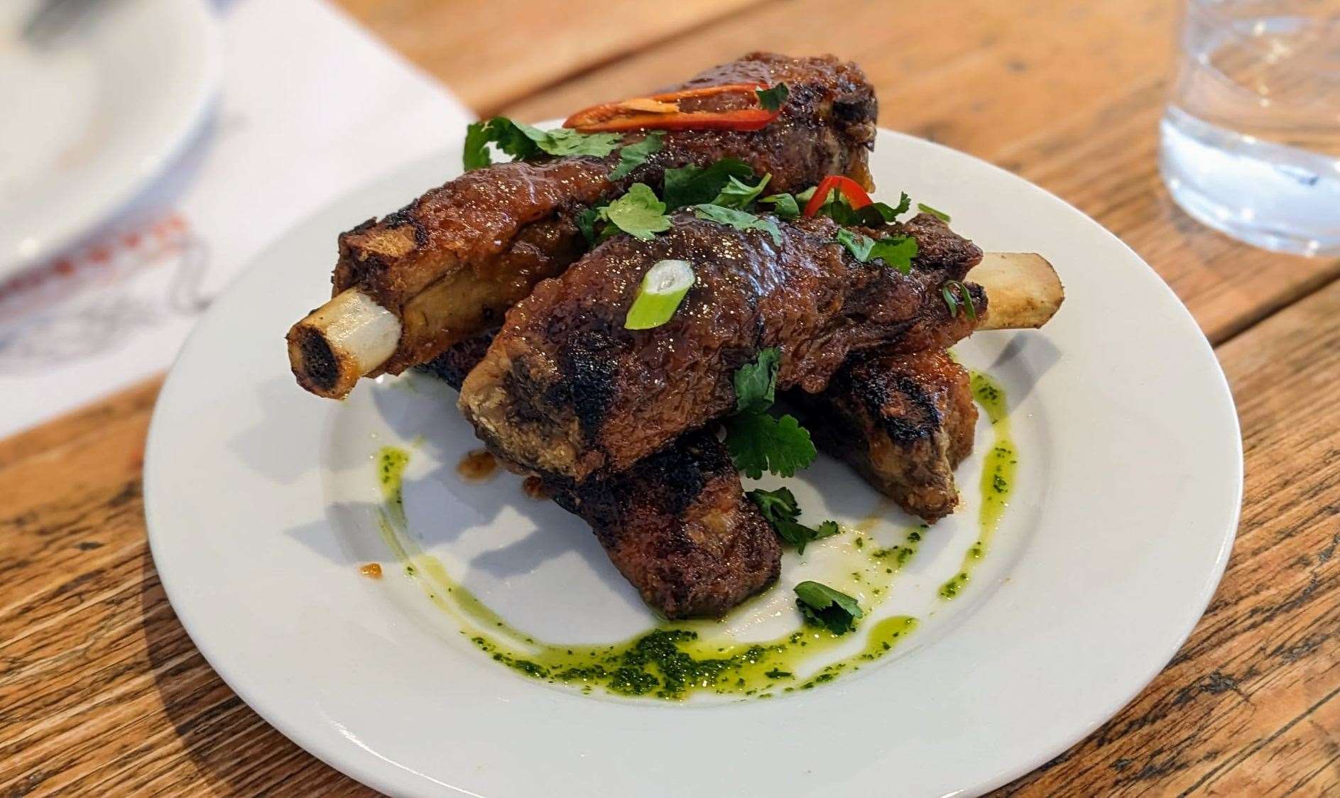 Glazed port ribs at Harbour Street Tapas in Whitstable