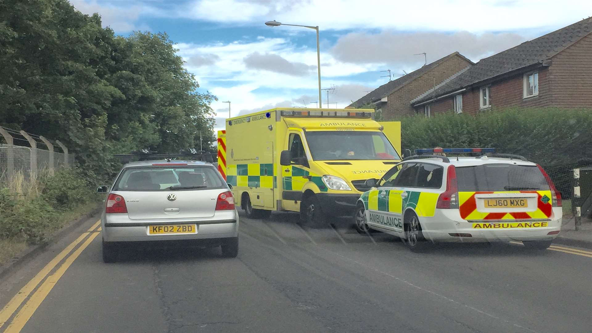 The incident happened on Newtown Road, Ashford