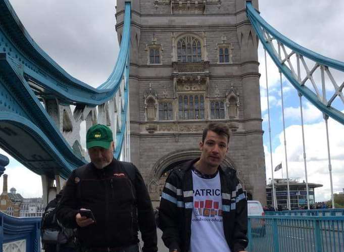 Patrick Barden on Tower Bridge