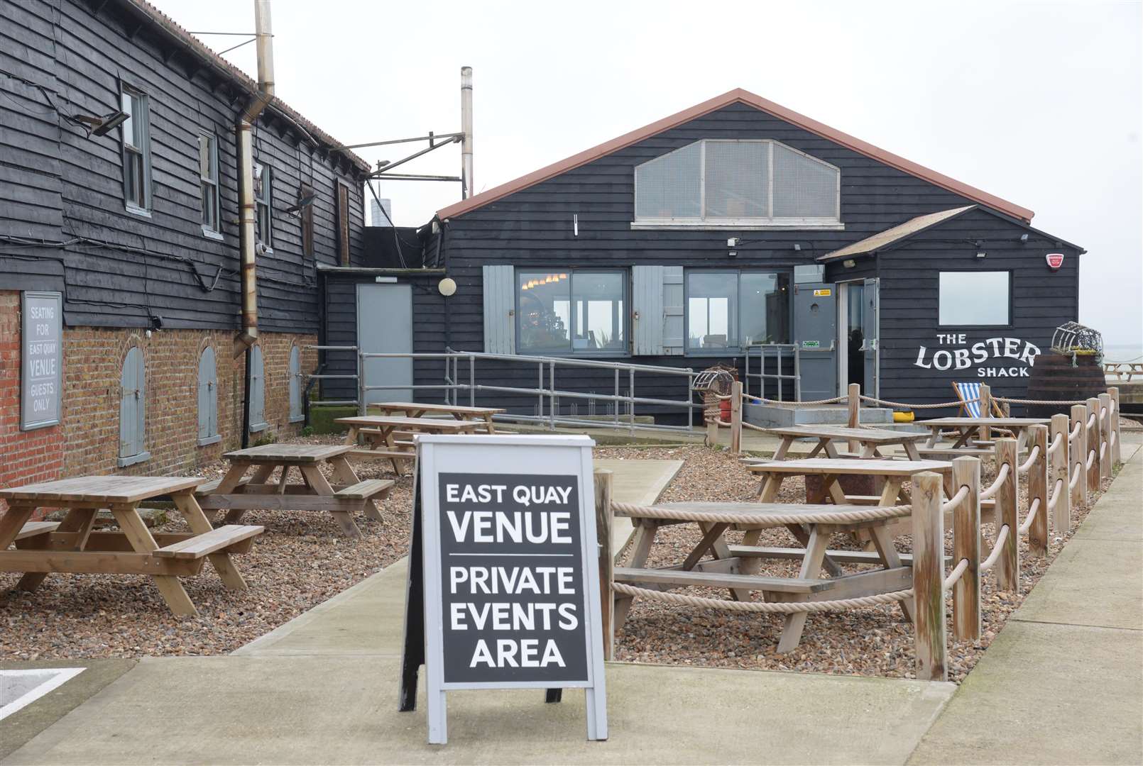 The Lobster Shack at the east quay, Whitstable harbour. Picture: Chris Davey