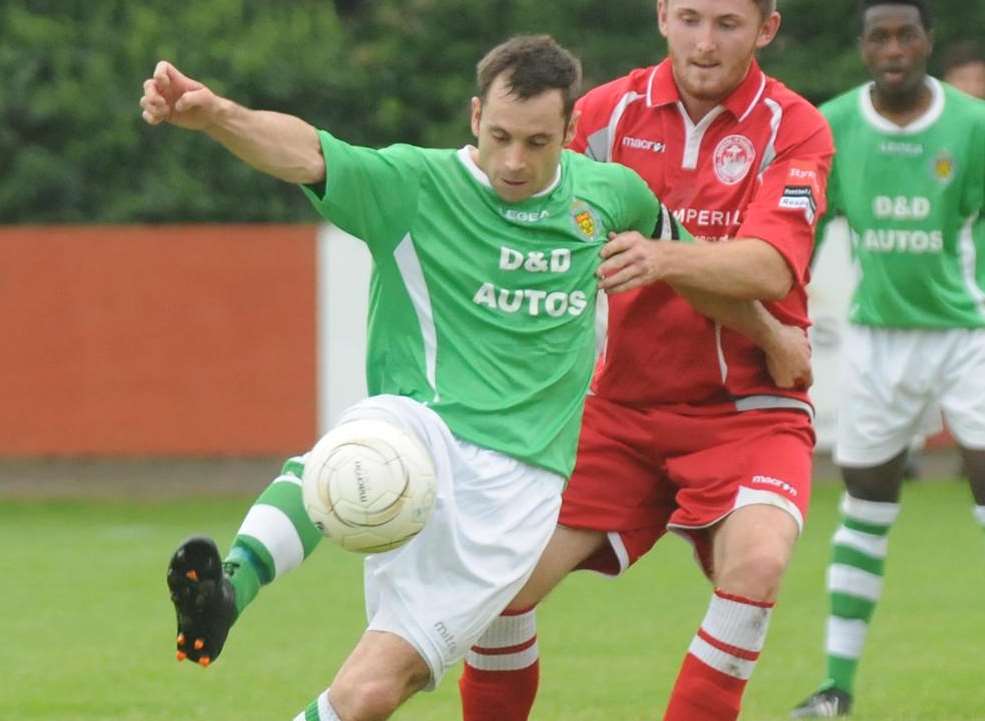 Ashford United (in green) start the new season at home to Fisher Picture: Wayne McCabe