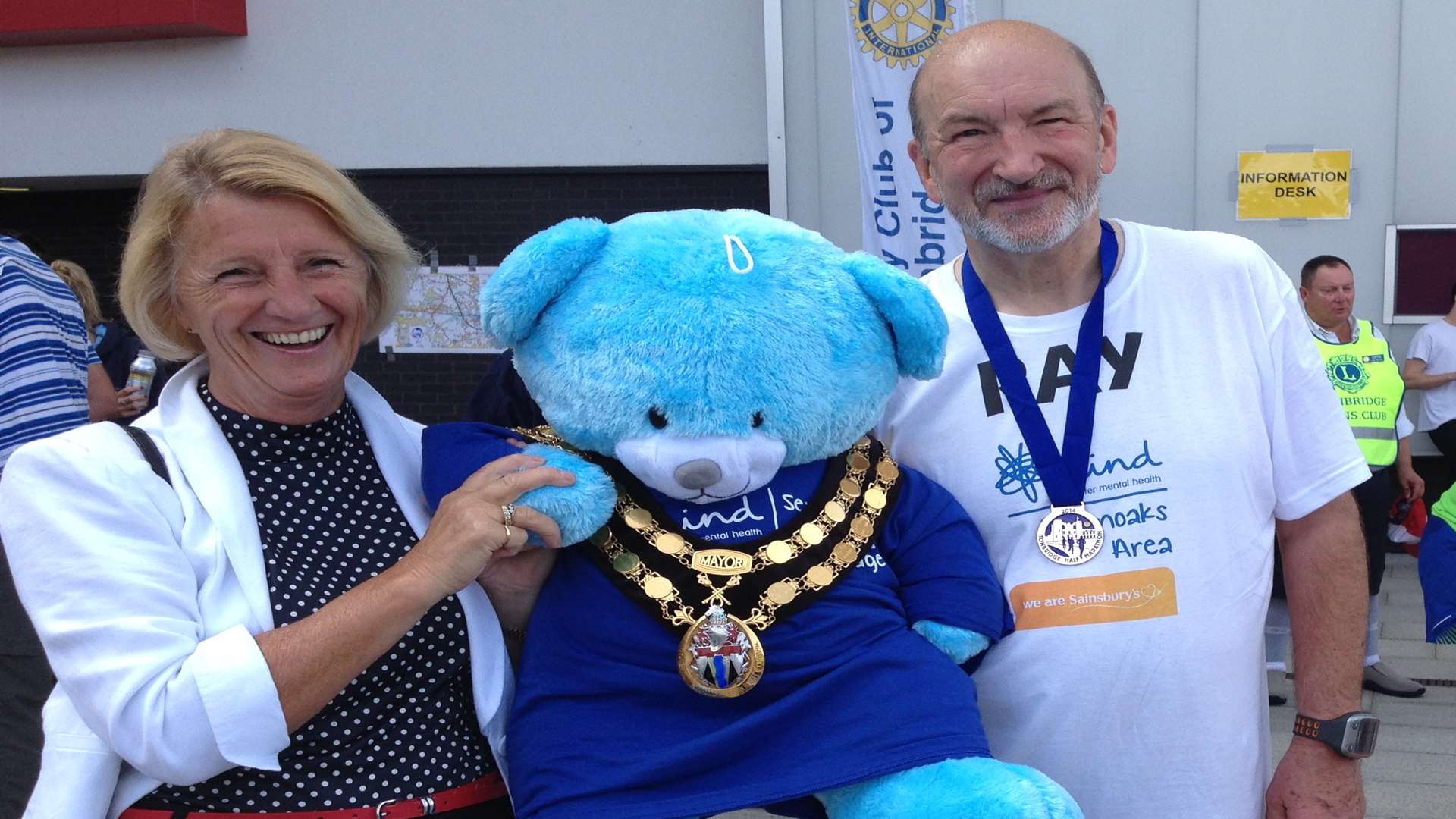 Mayor of Tonbridge and Malling, Cllr Sasha Luck with Ray