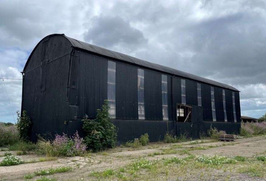 The Dutch-style barn at Crumps Farm in Birchington. Picture: Savills/Clague Architects