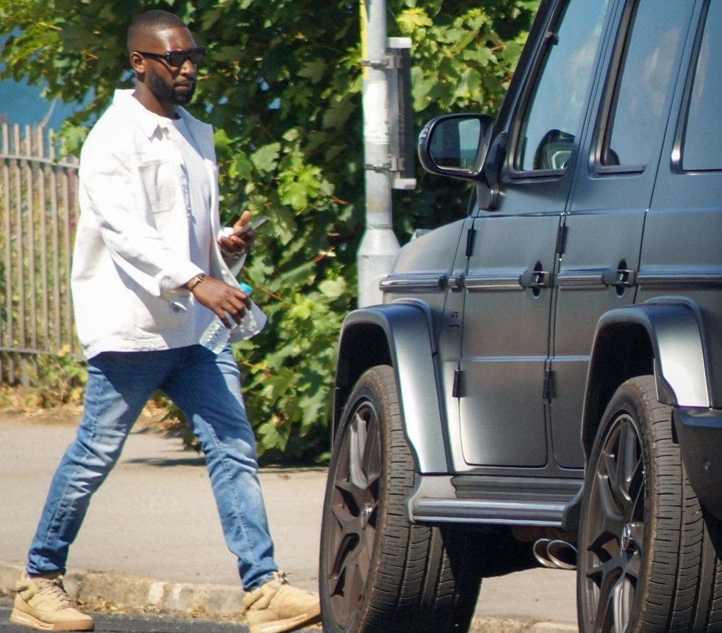 Tinie Tempah was spotted with a film crew in Broadstairs. Picture: Louis McLaren