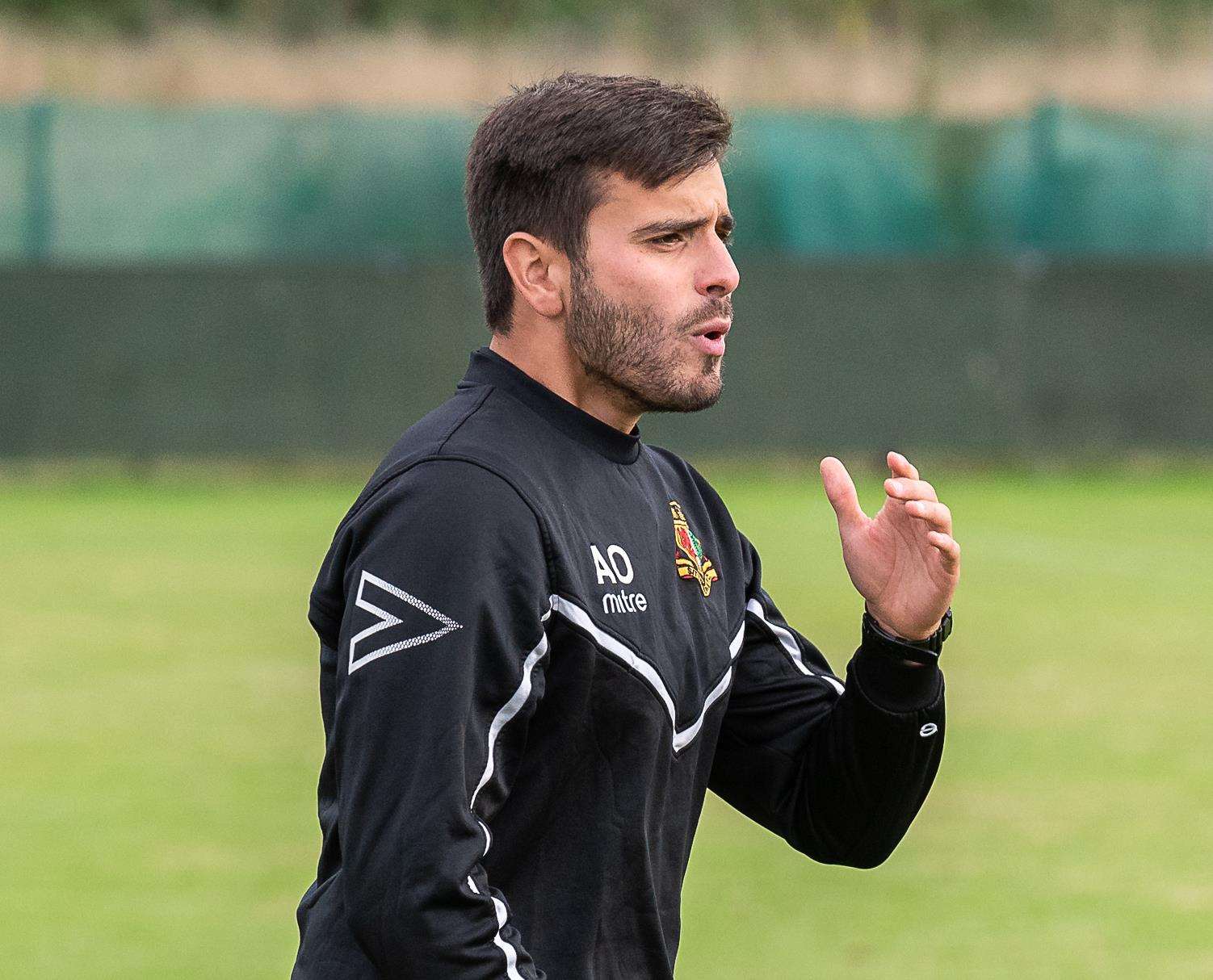 Sittingbourne manager Aslan Odev Picture: Tom Jones