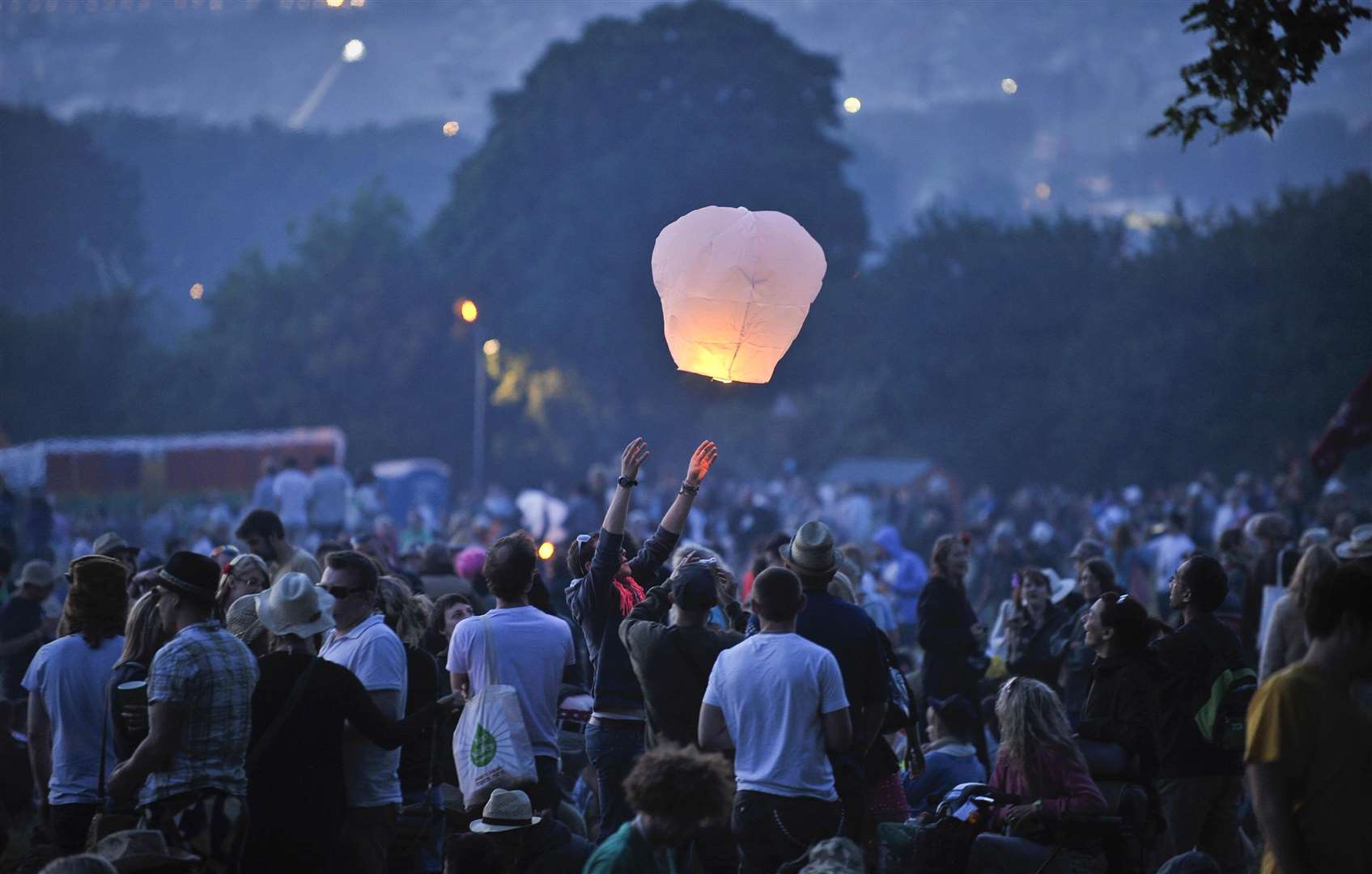 Glastonbury Festival boss Michael Eavis has previously urged people not to light sky lanterns at the event (Ben Birchall/PA)