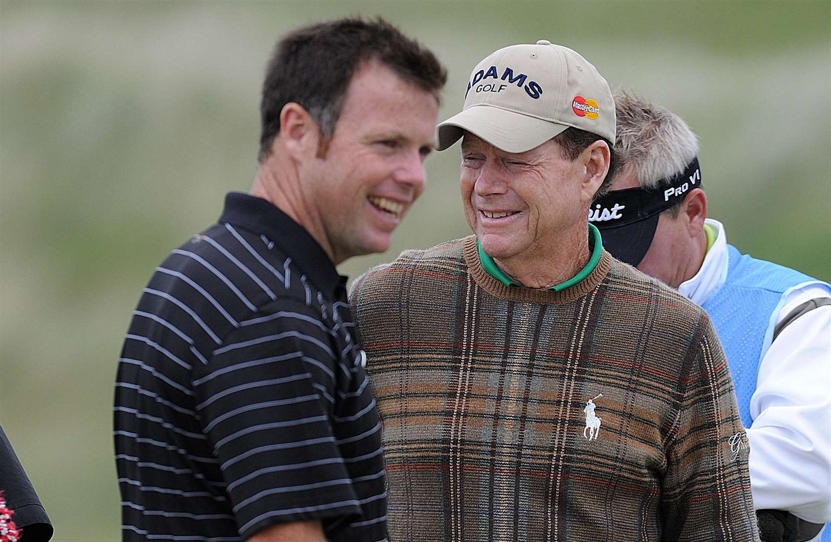 Francis McGuirk at The Open in 2011 with golf legend and eight-time major winner Tom Watson. Picture: Barry Goodwin