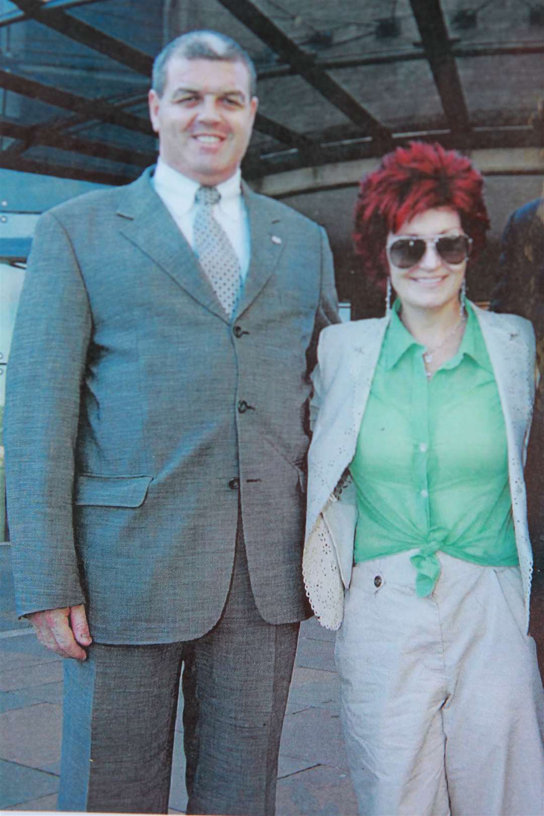 Stephen Meekins with Sharon Osbourne when he acted as private protection for the star. Picture: John Westhrop (14188236)