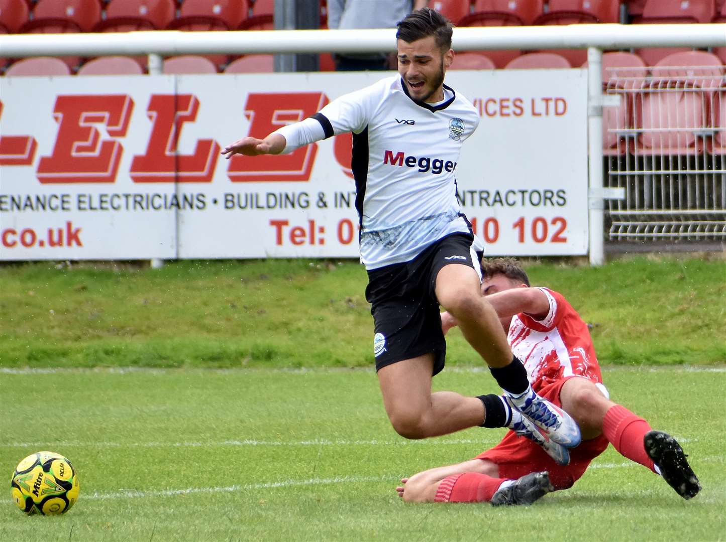 Dover scorer George Nikaj during their weekend 5-1 home win against Ramsgate. Picture: Randolph File