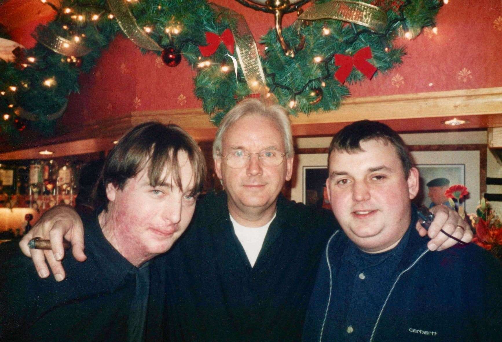 Pete Waterman (middle) with sons Pete Jr (left) and Paul (right) (Brain Tumour Research/PA)