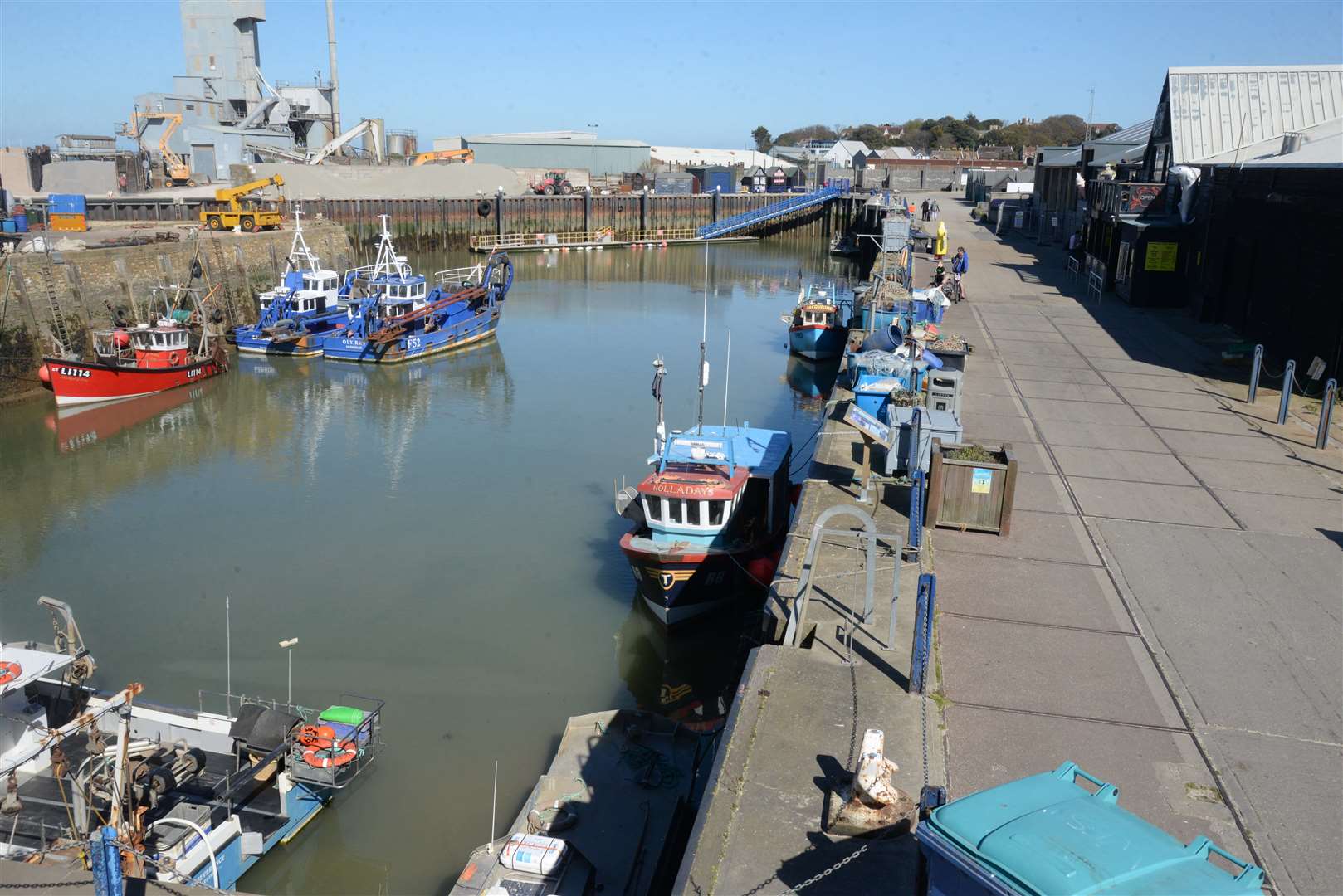 Drivers have been accused of speeding and dumping dozens of nitrous dioxide cannisters in the harbour area. Picture: Chris Davey