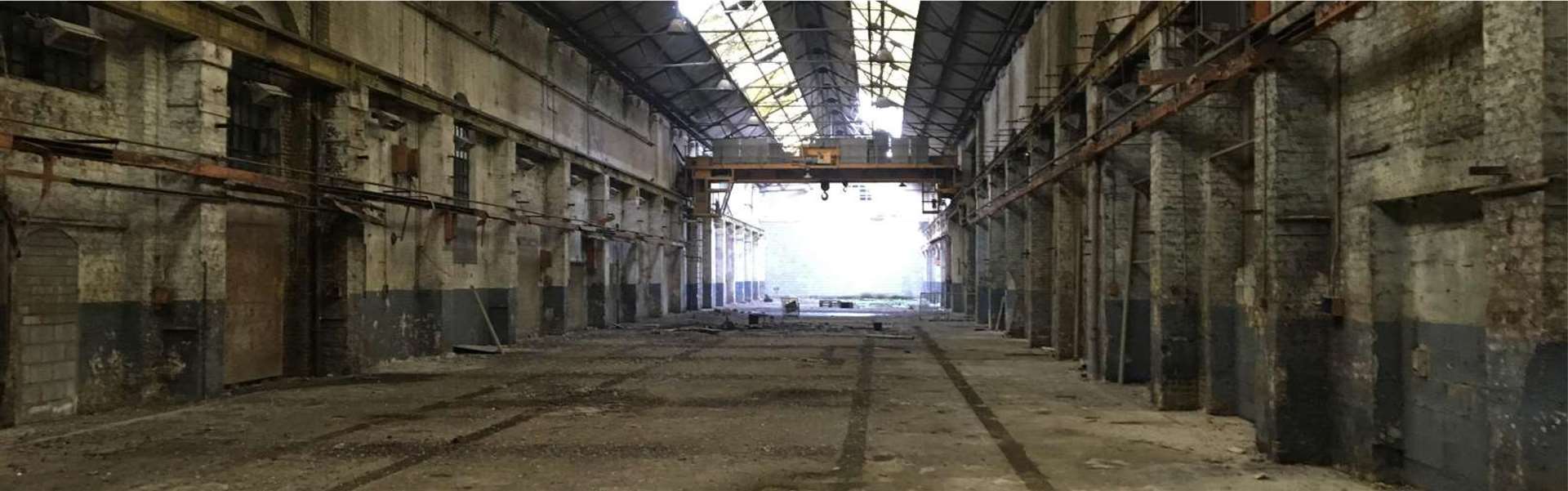 How the former railway works currently look inside