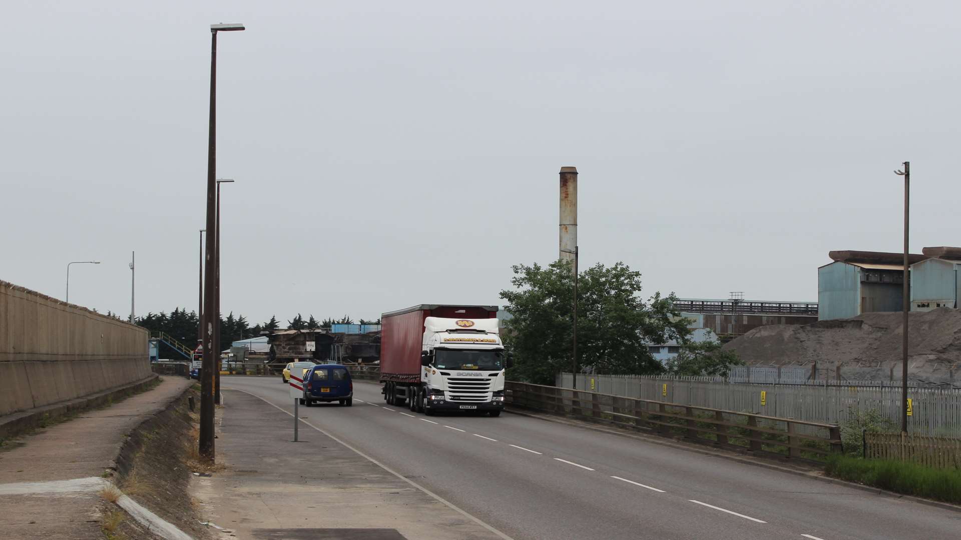 Site of where the bridge will go