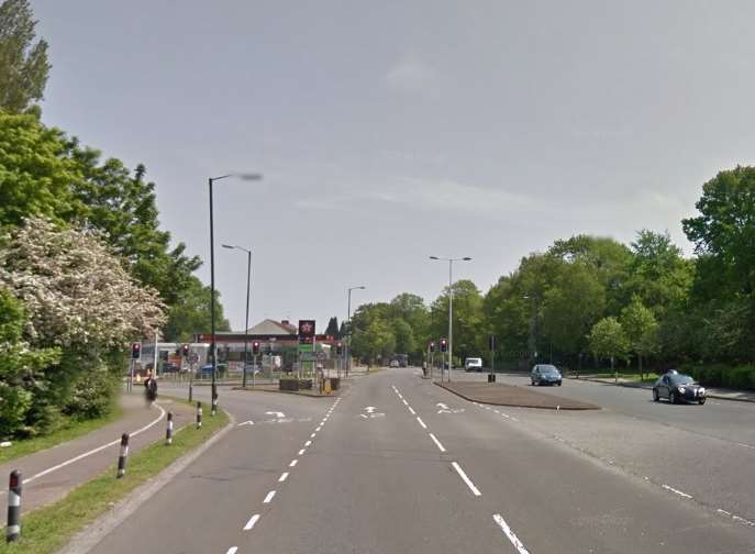 The junction of Watling Street and Rede Court Road in Strood