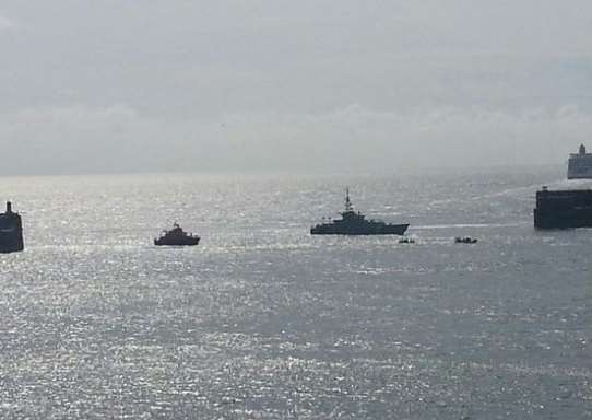 Border Force officials patrolling the Channel. Library image.