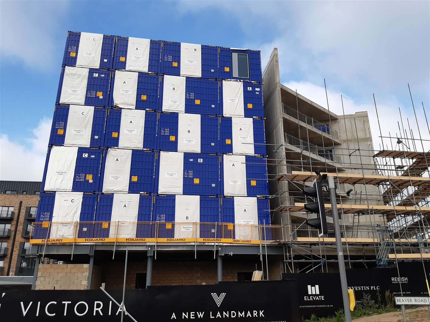 The 'shipping containers' at Ashford's Hampton by Hilton hotel