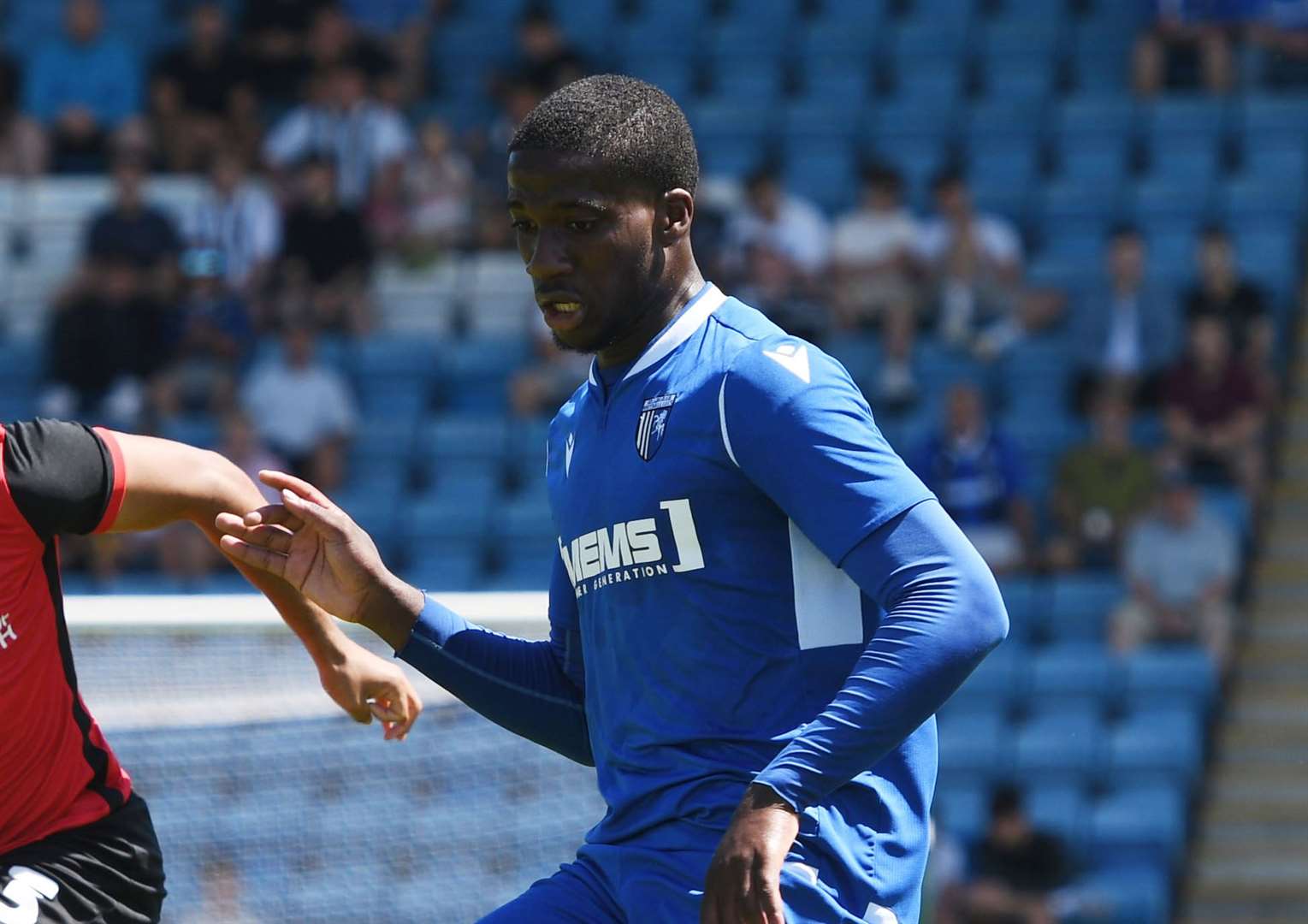 Joe Gbode made his first senior start for Gillingham on Tuesday Picture: Barry Goodwin