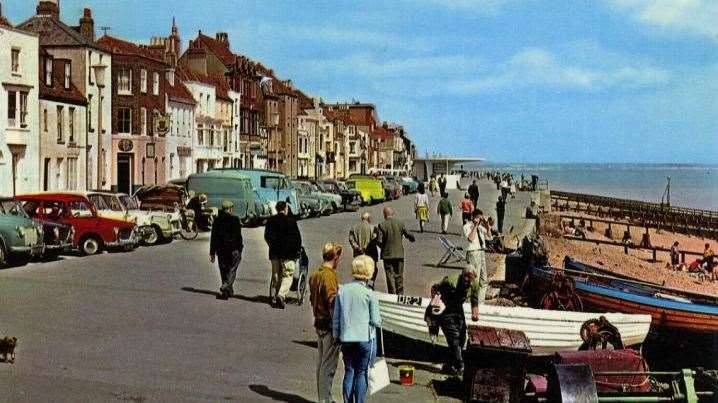 The Three Compasses, pictured along Beach Street in Deal in 1973. Picture: Rory Kehoe