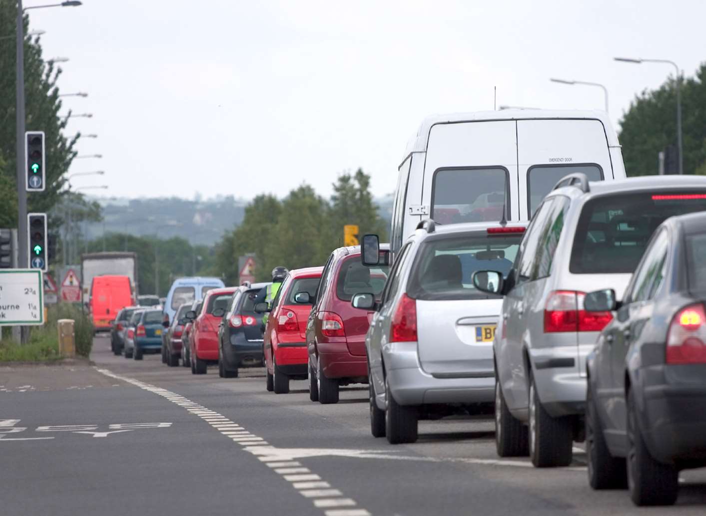 Drivers should approach the area with caution. Stock image