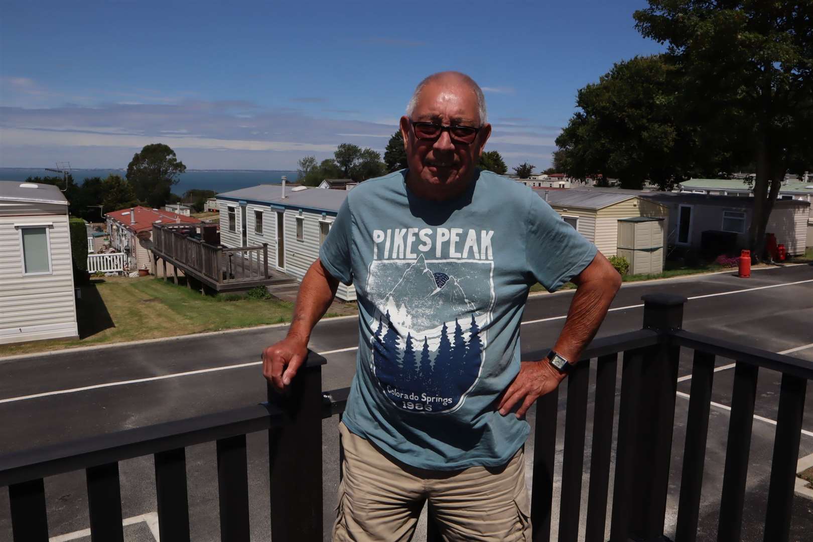 New owner Tom Garrett in his luxury lodge at Elmhurst caravan park, Eastchurch