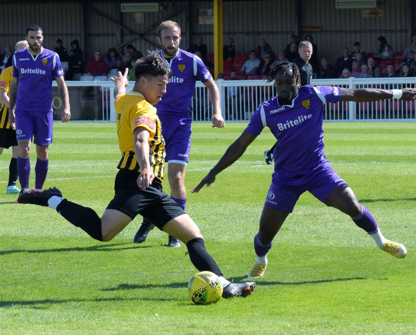 Tyler Sterling is on loan at Hythe from neighbours Folkestone Picture: Randolph File